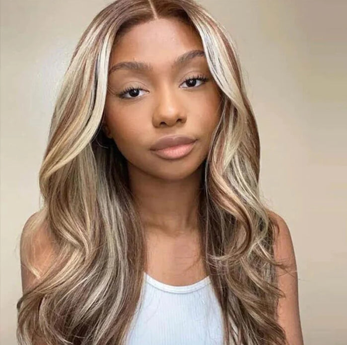 Blonde Highlight Human Hair Wig