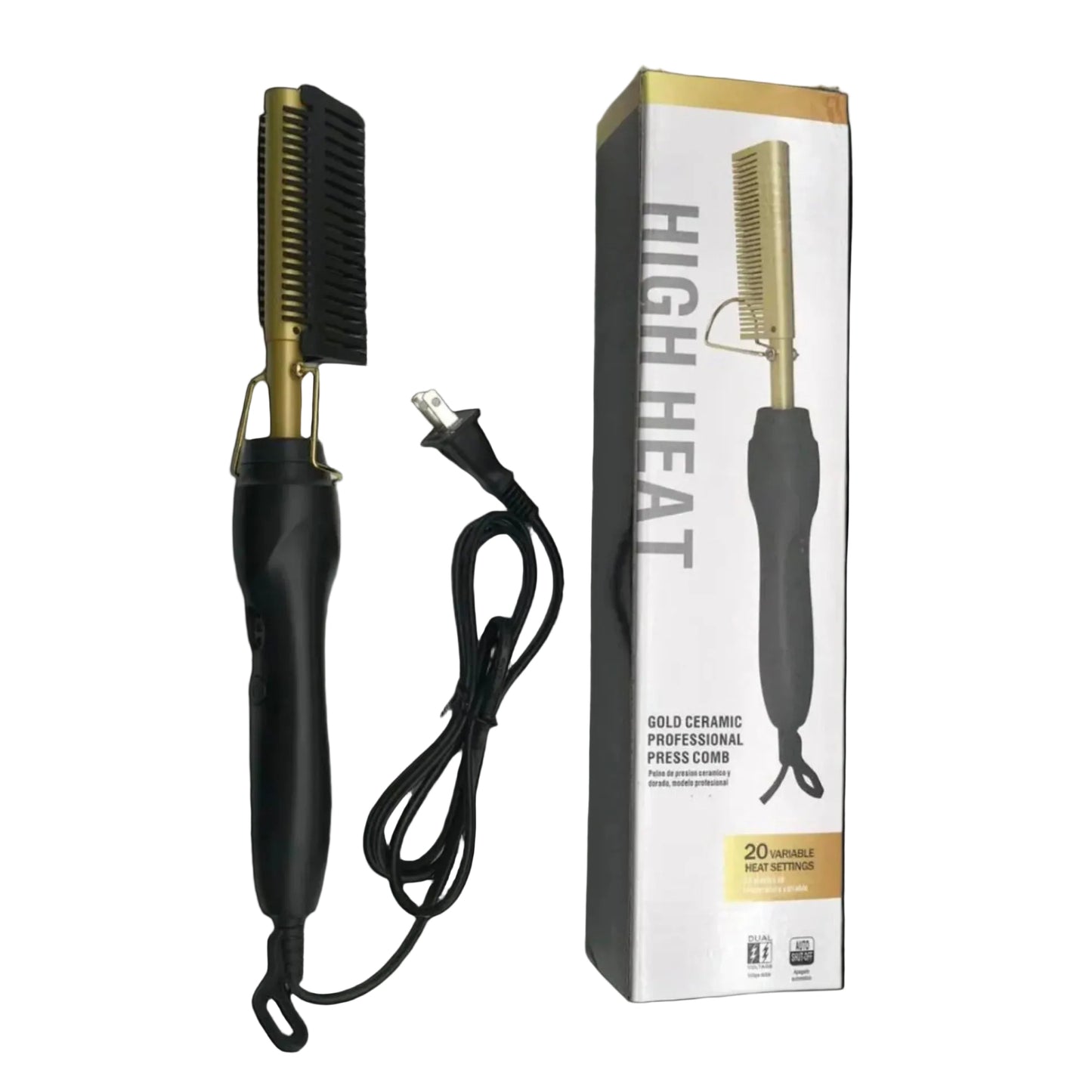 Black Hair Electric Straightening Comb