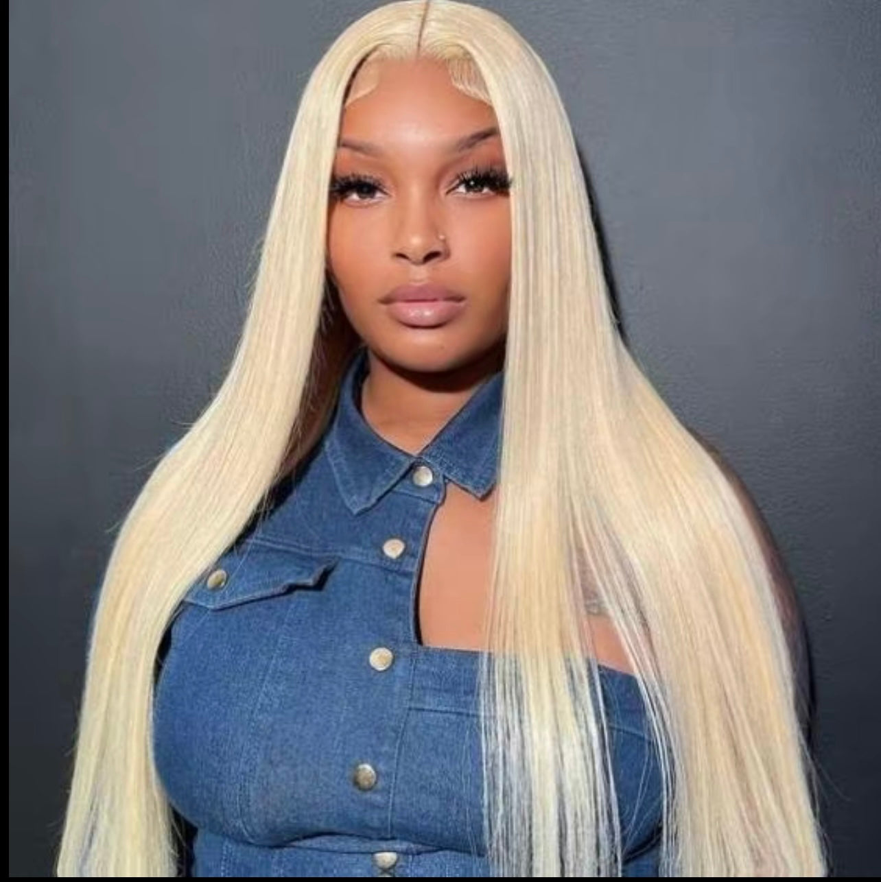 613 Blonde Straight 13x4 Transparent Lace Front Human Hair Wigs 180% Density Natural Hairline Unisex Heat Resistant Straight
