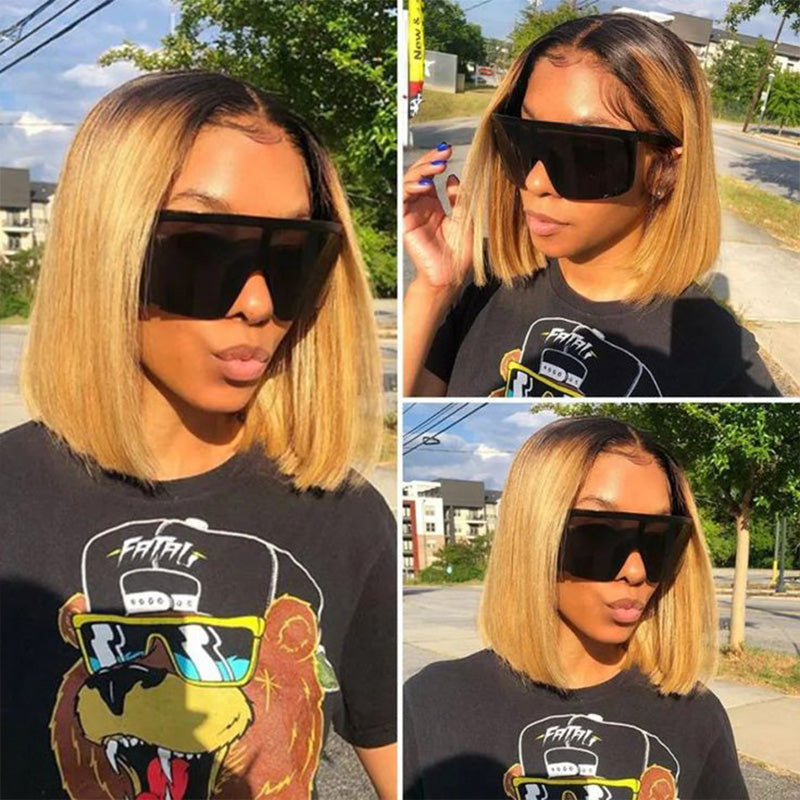 Honey Blonde Bob Wig