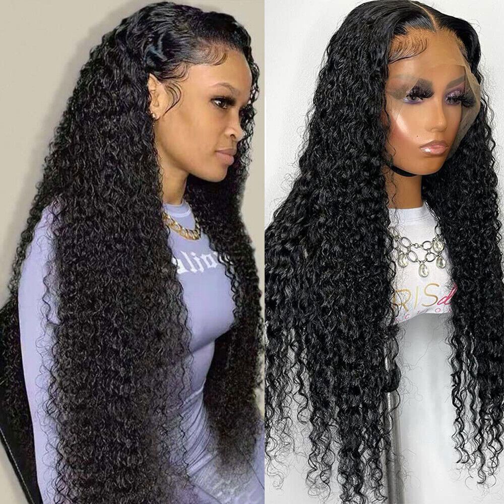 Jerry Curly Natural Black Lace Front Wig