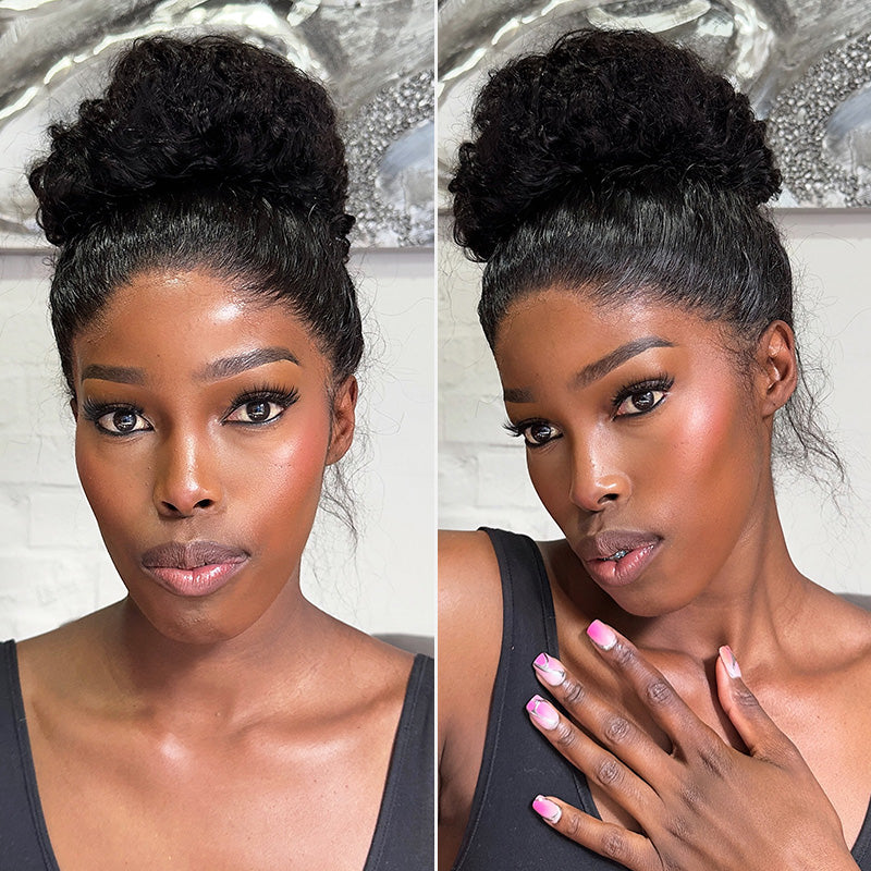 Water Wave Invisi-Strap Breathable 360 Lace Frontal Wigs Bleached Knots Pre Cut Human Hair Wigs