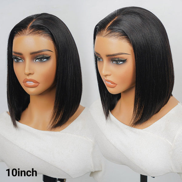 Short Straight Bob Glueless Lace Wig