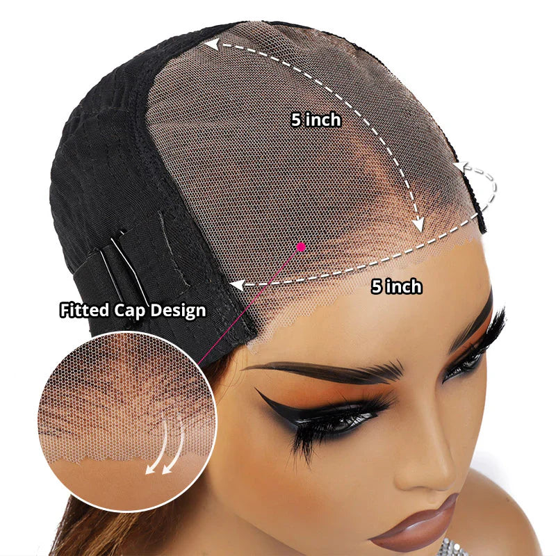 Ready Go Glueless Deep Wave 5X5 HD Lace Closure Wig Natural Hairline Beginner Friendly