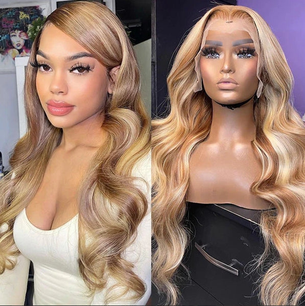 Blonde Highlight Human Hair Wig