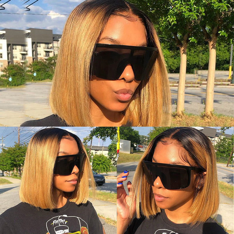 Honey Blonde Bob Wig