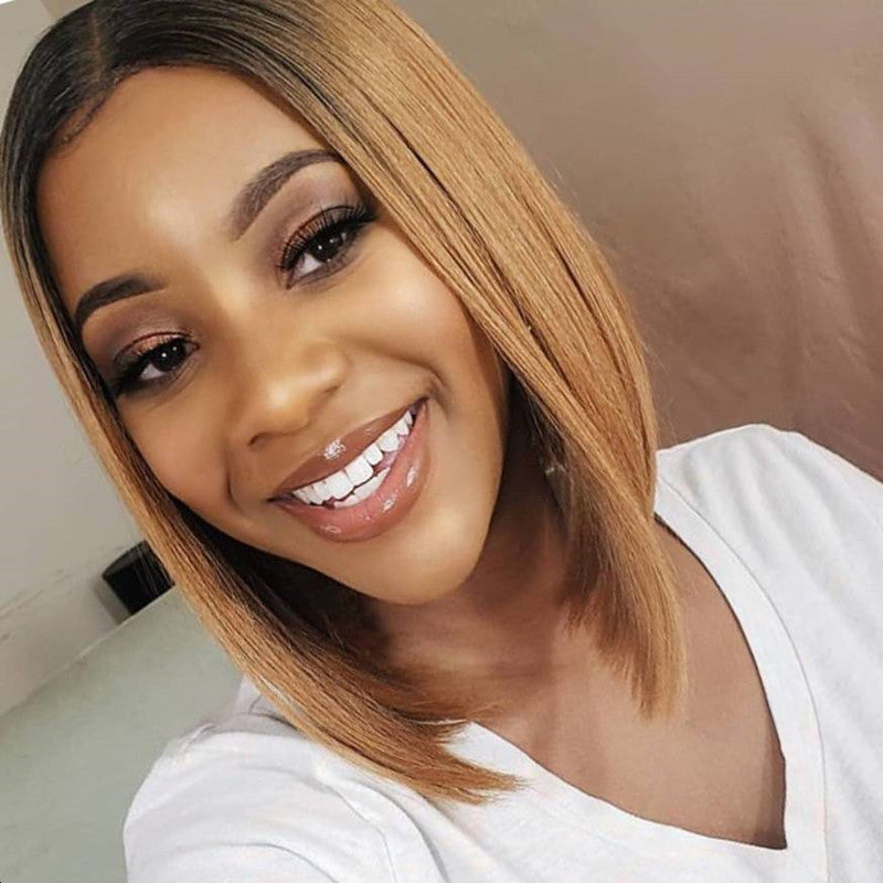 Honey Blonde Bob Wig