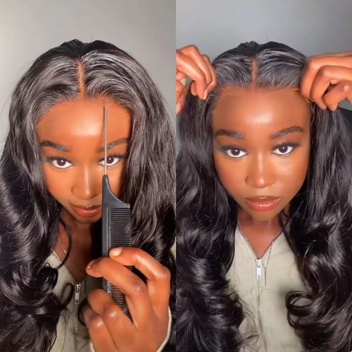Glueless Body Wave HD Lace Closure Wig Put on and Go Human Hair Wigs