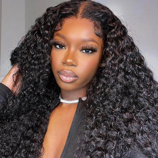 Ready Go Glueless Deep Wave 5X5 HD Lace Closure Wig Natural Hairline Beginner Friendly