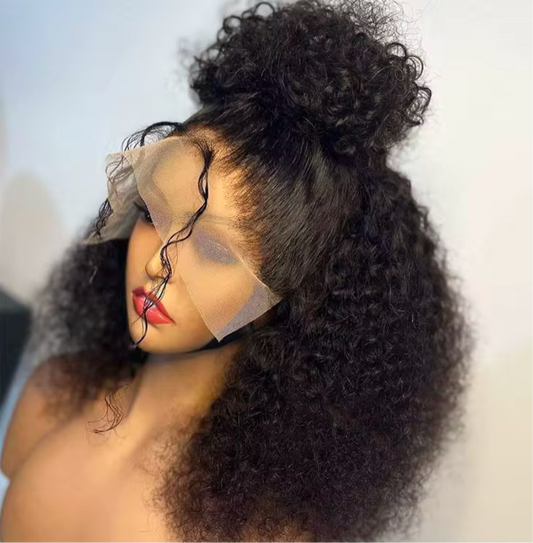 Afro Kinky Curly HD Lace Frontal 100% Human Hair
