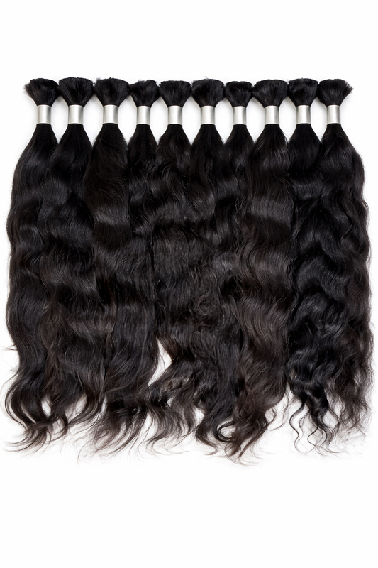 Raw Indian Wavy Bulk Hair