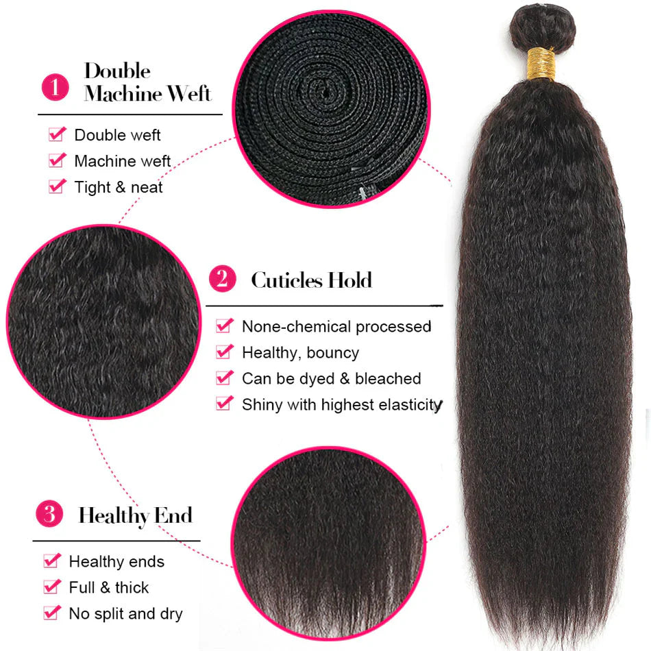 Kinky Straight Hair Bundles