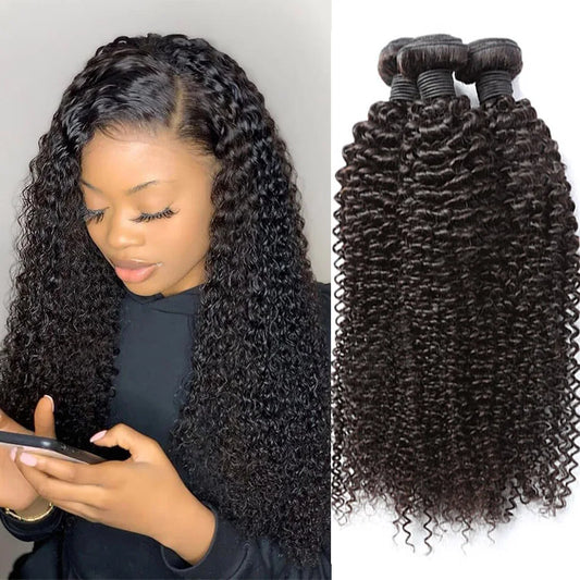 Jerry Curly Human Hair 4 Bundles