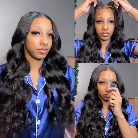 Glueless Body Wave HD Lace Closure Wig Put on and Go Human Hair Wigs