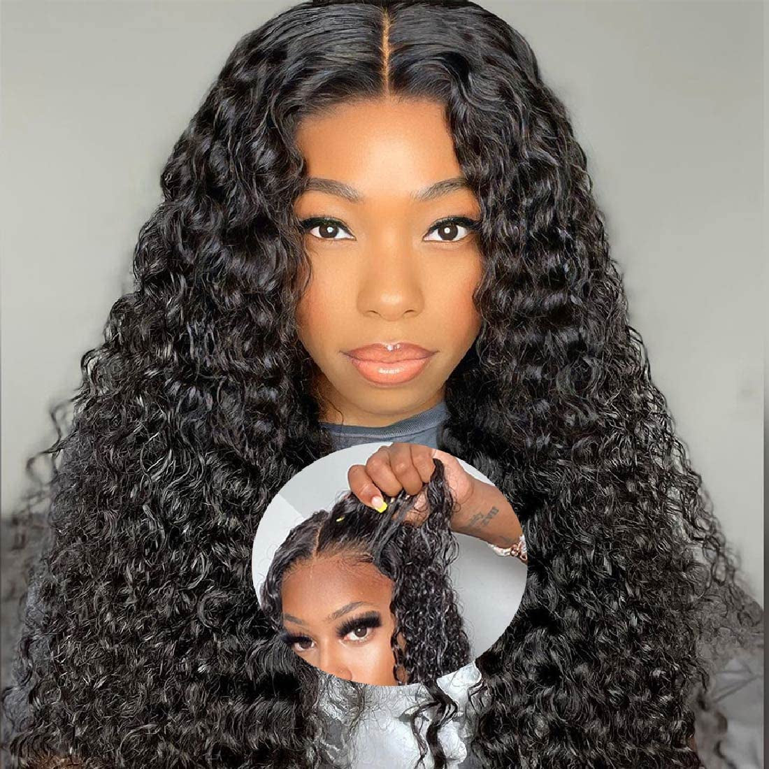 Ready Go Glueless Deep Wave 5X5 HD Lace Closure Wig Natural Hairline Beginner Friendly