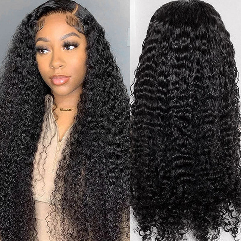 Ready Go Glueless Deep Wave 5X5 HD Lace Closure Wig Natural Hairline Beginner Friendly