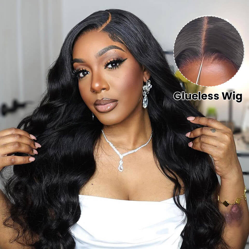 Glueless Body Wave HD Lace Closure Wig Put on and Go Human Hair Wigs